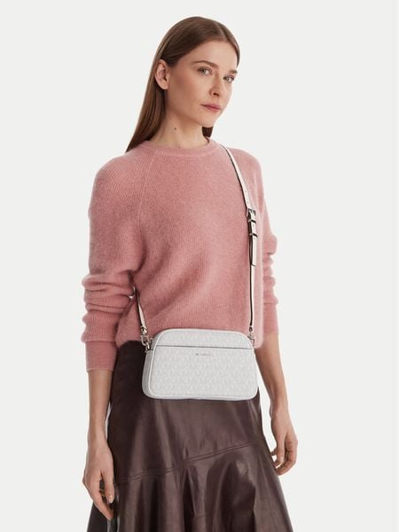 MICHAEL Michael Kors Torebka 32F5SJ6C5V Biały. Białe listonoszki MICHAEL Michael Kors, bez wzorów, ze skóry, bez dodatków. Za 511,99 zł.