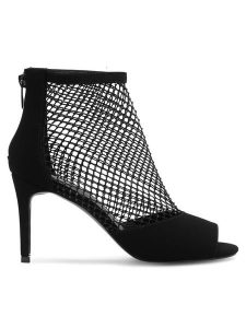 Jenny Fairy Botki Aizah WYL3378-3 Czarny. Czarne botki Jenny Fairy, bez wzorów, z materiału, bez obcasa, na szpilce, bez zapięcia. Za 107,99 zł.