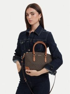 MICHAEL Michael Kors Torebka 30R6G1WS8B Brązowy. Brązowe torebki klasyczne MICHAEL Michael Kors, bez wzorów, ze skóry, bez dodatków. Za 687,99 zł.