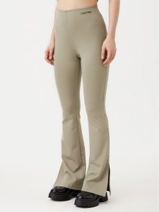 Calvin Klein Jeans Legginsy Milano J20J225089 Zielony Slim Fit. Zielone legginsy Calvin Klein Jeans, bez wzorów, z jeansu. Za 229,99 zł.