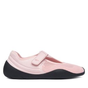 Baleriny Lacoste. Czerwone balerinki Lacoste, bez wzorów, bez obcasa, bez zapięcia. Za 405,99 zł.