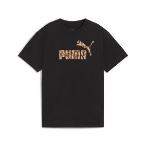 Młodzieżowa koszulka Essentials Animal Logo Infill PUMA Black. Czarna bluzki Puma, m, bez wzorów, prążkowane, młodzieżowe, bez kołnierzyka, bez ramiączek. W wyprzedaży za 92,30 zł.