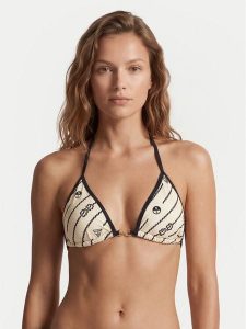 Guess Góra od bikini W6GZ08 K3281 Kremowy. Białe bikini Guess, z aplikacjami, z syntetyku. Za 234,99 zł.