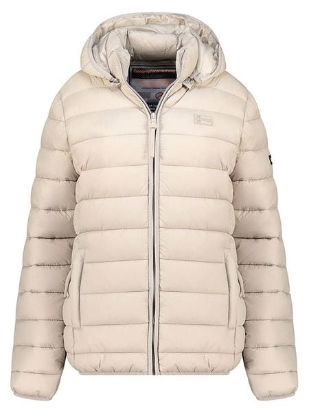 Geographical Norway Kurtka pikowana "Atichoko" w kolorze beżowym rozmiar: XL. Brązowe kurtki Geographical Norway, xl, bez wzorów, bez kaptura. Za 153,34 zł.