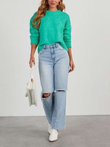 Milan Kiss Sweter w kolorze zielonym rozmiar: XL. Zielone swetry oversize Milan Kiss, xl, bez wzorów, bez ramiączek. Za 204,96 zł.