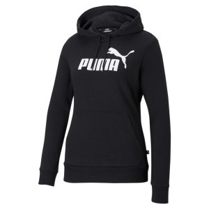 Damska bluza Essentials z kapturem i logo PUMA Black. Białe bluzy Puma, xs, bez wzorów, z kapturem. Za 179,00 zł.