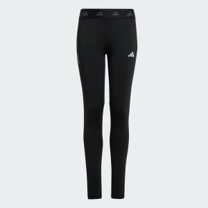 Legginsy TECHFIT. Białe legginsy ADIDAS, bez wzorów, z materiału. Za 149,00 zł.