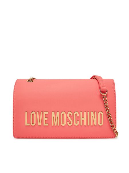 LOVE MOSCHINO Torebka JC4192PP1MKD0464 Koralowy. Pomarańczowe torebki klasyczne LOVE MOSCHINO, bez wzorów, ze skóry, bez dodatków. Za 459,99 zł.