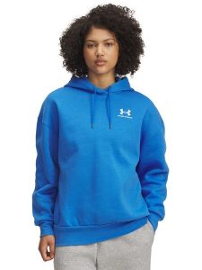Under Armour Bluza polarowa w kolorze niebieskim rozmiar: S. Niebieskie bluzy Under Armour, s, bez wzorów, z polaru, z kapturem. Za 126,75 zł.