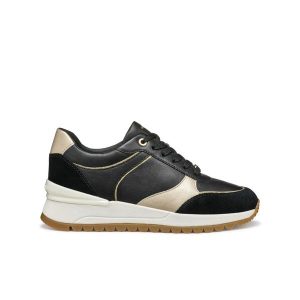 Sneakersy damskie Geox Desya A. Czarne trampki Converse, bez wzorów, bez zapięcia. Za 590,50 zł.