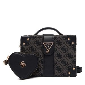 Torebka Guess. Szare torebki klasyczne Guess, z aplikacjami, bez dodatków. Za 349,99 zł.