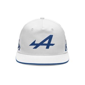 Czapka typu snapback Alpine F1 Adoflat 2024. Białe czapki Kappa, bez wzorów. Za 122,50 zł.