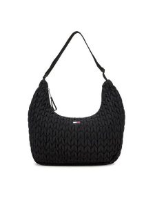 Tommy Jeans Torebka Tjw Urban Large Quilted AW0AW17929 Czarny. Czarne shopper bag Tommy Jeans, bez wzorów, z jeansu, bez dodatków. Za 399,99 zł.