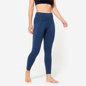 Legginsy do jogi damskie Kimjaly. Niebieskie legginsy KIMJALY, bez wzorów, z bawełny. Za 89,99 zł.