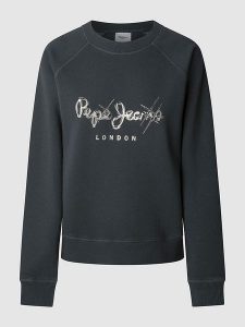 Pepe Jeans Bluza "Lupita" w kolorze czarnym rozmiar: XL. Czarne bluzy Pepe Jeans, xl, bez wzorów, z jeansu, bez kaptura. Za 202,03 zł.