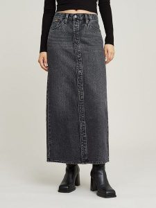 G-Star Spódnica dżinsowa w kolorze antracytowym rozmiar: W31. Czarne spódnice G-Star, na co dzień, z aplikacjami, z bawełny, klasyczne, maxi. Za 222,41 zł.