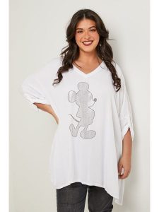 Curvy Lady Tunika w kolorze białym rozmiar: 44/46. Białe tuniki Curvy Lady, bez wzorów, klasyczne, bez kołnierzyka, bez ramiączek. Za 144,92 zł.
