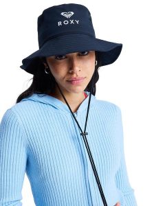 Kapelusz bucket dla Kobiety ROXY SUN ADDICTION Czarny. Szare kapelusze Roxy, bez wzorów, z elastanu. Za 149,99 zł.