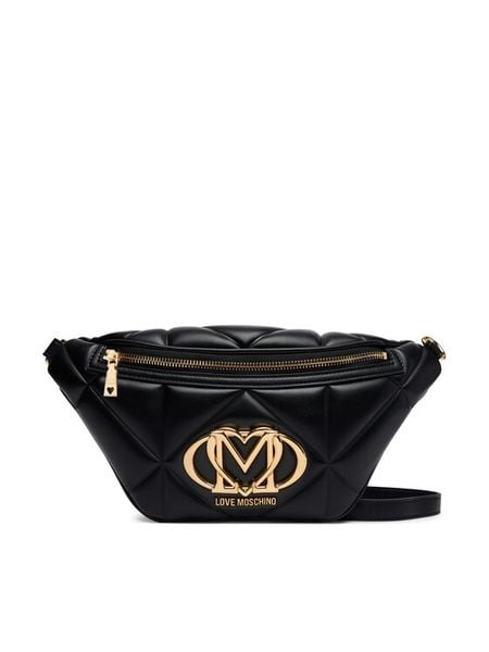 LOVE MOSCHINO Nerka JC4256PP0PLC0000 Czarny. Czarne nerki i saszetki LOVE MOSCHINO, bez wzorów, ze skóry. Za 919,99 zł.