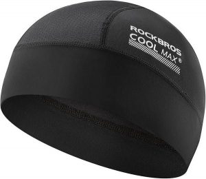 Czapka letnia lodowa chłodna w coolmax. Brązowe czapki ROCKBROS, bez wzorów, z materiału, sportowe. Za 55,60 zł.
