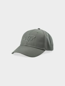 4F Czapka z daszkiem strapback uniseks - oliwkowy/khaki S/M. Brązowe czapki 4f, bez wzorów, z syntetyku, sportowe. W wyprzedaży za 29,99 zł.