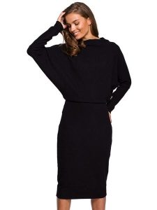 Stylove Sukienka w kolorze czarnym rozmiar: L/XL. Czarne sukienki Stylove, l, bez wzorów, bez kołnierzyka, bez ramiączek, midi. Za 226,45 zł.