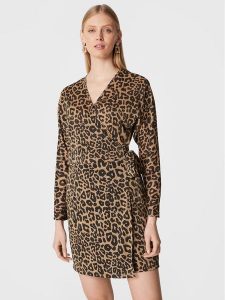 Liu Jo Sukienka codzienna WF2233 J4039 Brązowy Regular Fit. Brązowe kombinezony Liu Jo, na co dzień, bez wzorów, z syntetyku, bez kołnierzyka, bez ramiączek, proste. Za 539,99 zł.