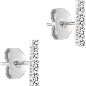 Liebeskind Kolczyki-wkrętki z cyrkoniami rozmiar: onesize. Szare kolczyki Liebeskind, z cyrkonią, ze stali. Za 222,41 zł.