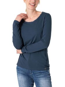 Timezone Koszulka w kolorze granatowym rozmiar: S. Niebieskie bluzki Timezone, s, bez wzorów, bez kołnierzyka, bez ramiączek. Za 52,30 zł.