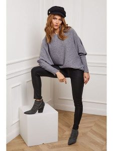 Joséfine Sweter "Jackson" w kolorze szarym rozmiar: S. Szare swetry oversize Joséfine, s, bez wzorów, z kaszmiru, bez ramiączek. Za 208,99 zł.