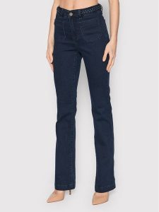 Morgan Jeansy 221-PSVEN Granatowy Bootcut Fit. Niebieskie jeansy Morgan, bez wzorów, z bawełny. Za 269,99 zł.
