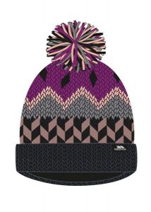 Czapka unisex w wzory z pomponem, podszyta polarem. Brązowe czapki 2117 OF SWEDEN, bez wzorów, z polaru. Za 62,30 zł.