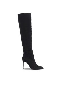 Jenny Fairy Kozaki ENJA WYL3588-1 Czarny. Czarne kozaki Jenny Fairy, bez wzorów, z materiału, bez obcasa, na szpilce, bez zapięcia. Za 159,99 zł.