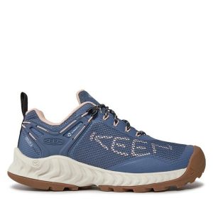 Trekkingi Keen. Niebieskie buty sportowe Keen, bez wzorów, bez zapięcia, trekkingowe. Za 479,99 zł.