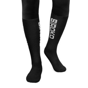 Skarpetki narciarskie i snowboardowe dla Sporty zimowe Siroko K-Core Sledge. Czarne skarpetki SIROKO, bez wzorów, z tkaniny. Za 42,00 zł.