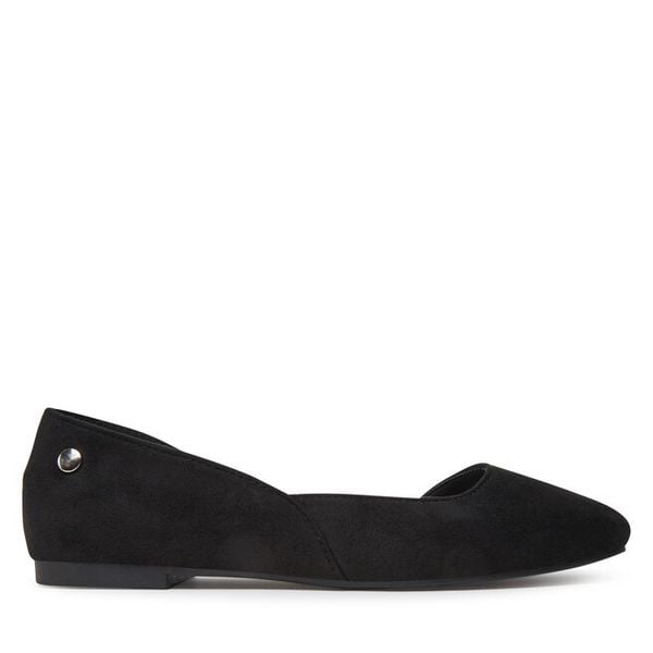 Baleriny DeeZee. Czarne balerinki DeeZee, bez wzorów, bez obcasa, bez zapięcia. Za 89,99 zł.