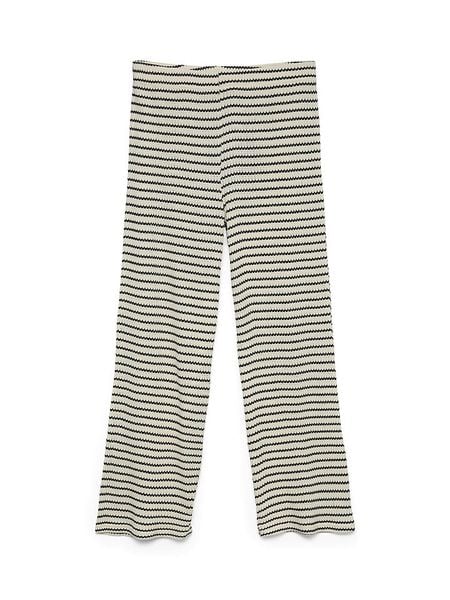 Vero Moda Spodnie w kolorze beżowo-czarnym rozmiar: XS. Brązowe spodnie z wysokim stanem Vero Moda, bez wzorów, z materiału, z podwyższonym stanem. Za 79,96 zł.