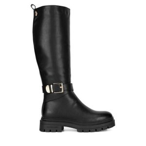 Kozaki U.S. Polo Assn. Czarne kozaki U.S. Polo Assn., bez wzorów, bez obcasa, na płaskiej podeszwie, bez zapięcia. Za 349,99 zł.