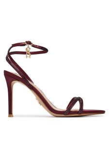 Steve Madden Sandały 11005123 Bordowy. Czerwone sandały Steve Madden, bez wzorów, ze skóry, bez obcasa, na szpilce, bez zapięcia. Za 519,99 zł.