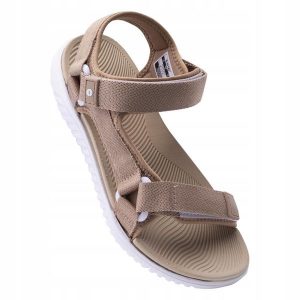 Sandały turystyczne dla kobiet Hi-tec Apodis. Brązowe buty trekkingowe Hi-tec, bez zapięcia. Za 99,99 zł.