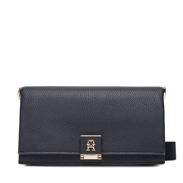 Torebka Tommy Hilfiger. Niebieskie listonoszki TOMMY HILFIGER, bez wzorów, bez dodatków. Za 319,99 zł.