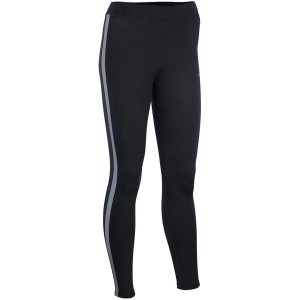 Legginsy z odblaskowym paskiem damskie Avento. Czarne legginsy Avento, bez wzorów, z materiału, długie. Za 170,50 zł.