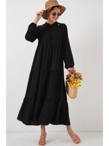 Bigdart Sukienka w kolorze czarnym rozmiar: 42. Czarne sukienki Bigdart, bez wzorów, bez kołnierzyka, bez ramiączek, maxi. Za 100,99 zł.