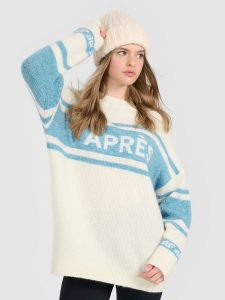 4F Sweter loose damski - beżowy L. Brązowe swetry oversize 4f, l, bez wzorów, z wełny, bez ramiączek. Za 299,99 zł.