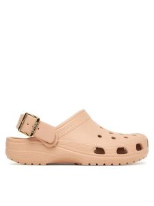 Crocs Klapki Classic Metallic Buckle Clog 213543 Różowy. Czerwone klapki Crocs, bez wzorów, z tworzywa sztucznego, bez obcasa. Za 259,99 zł.