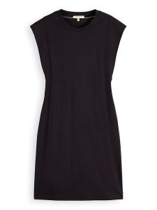Scotch & Soda Sukienka w kolorze czarnym rozmiar: S. Czarne sukienki Scotch & Soda, s, bez wzorów, z bawełny, bez kołnierzyka, bez ramiączek, mini. Za 114,44 zł.