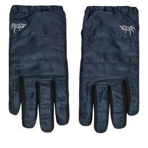 Rękawiczki Elmer. Niebieskie rękawiczki Elmer, bez wzorów, z dzianiny. Za 319,99 zł.