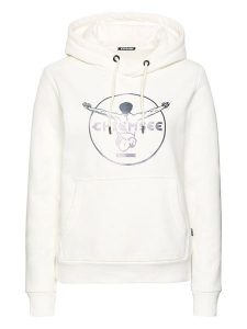 Chiemsee Bluza "Cala Blanca" w kolorze białym rozmiar: S. Białe bluzy Chiemsee, s, bez wzorów, z bawełny, z kapturem. Za 131,74 zł.