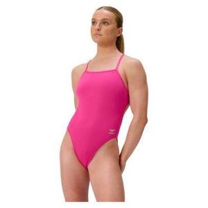 Strój kąpielowy damski Speedo Fl Solid V-Back 2.0 Af. Czerwone stroje jednoczęściowe Speedo, bez wzorów, z materiału. Za 239,99 zł.