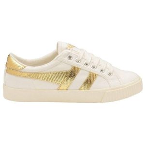 Sneakersy damskie Gola Tennis Mark Cox. Żółte buty sportowe Gola, bez wzorów, bez zapięcia. Za 229,00 zł.